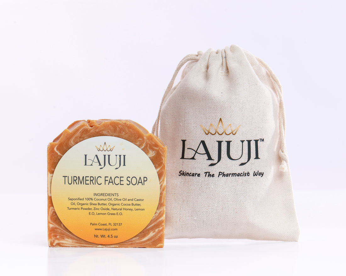 Turmeric Brightening Facial Soap-Lajuji Skincare