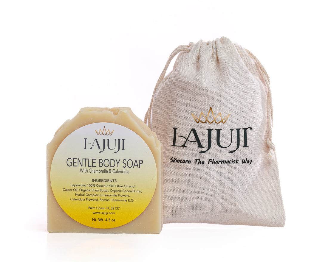 Gentle Body Soap with Chamomile and Calendula-Lajuji Skincare